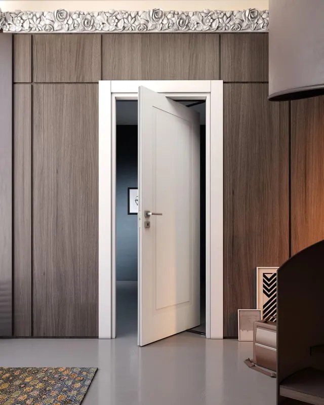 Porta rototraslante Oxford bianco L 80 x H 210 cm destra
