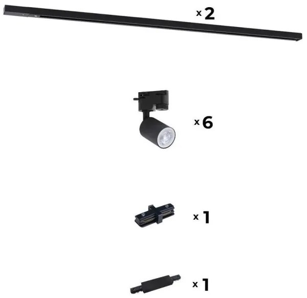 Zuma Line 3015 - Faretto per sistema a binario REFLEKTOR 6xGU10/10W/230V