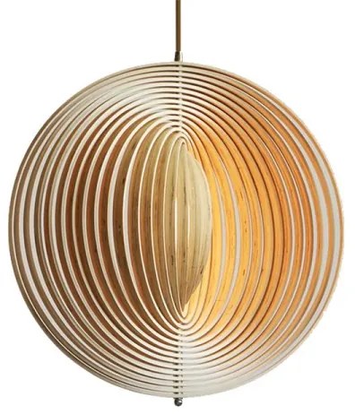 Lampadario in legno su cavo 1xE27/60W/230V Ø 43,5 cm massello/impiallacciato/faggio/legno di hevea