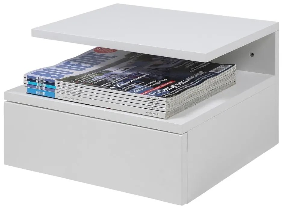 Comodino sospeso bianco Ashlan - Actona