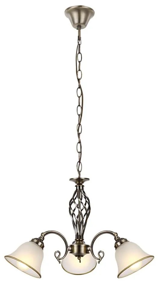 Globo 60208-3 - Lampadario a sospensione con catena ODIN 3xE27/60W/230V