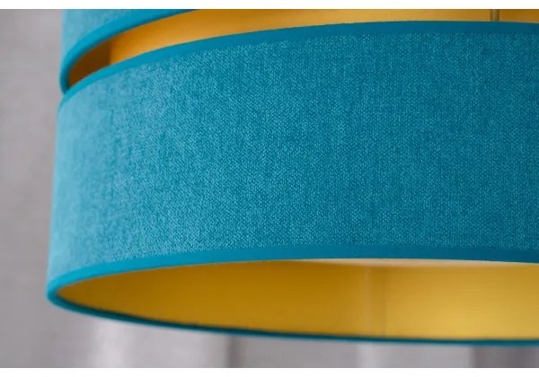 Duolla - Lampadario a sospensione con filo DUO 1xE27/15W/230V diametro 40 cm turchese/oro