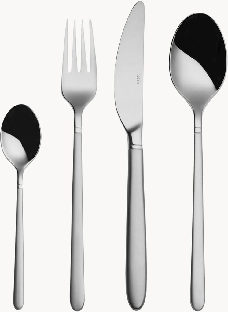 Set di 24 posate in acciaio inox lucido Porto Elite, 6 persone
