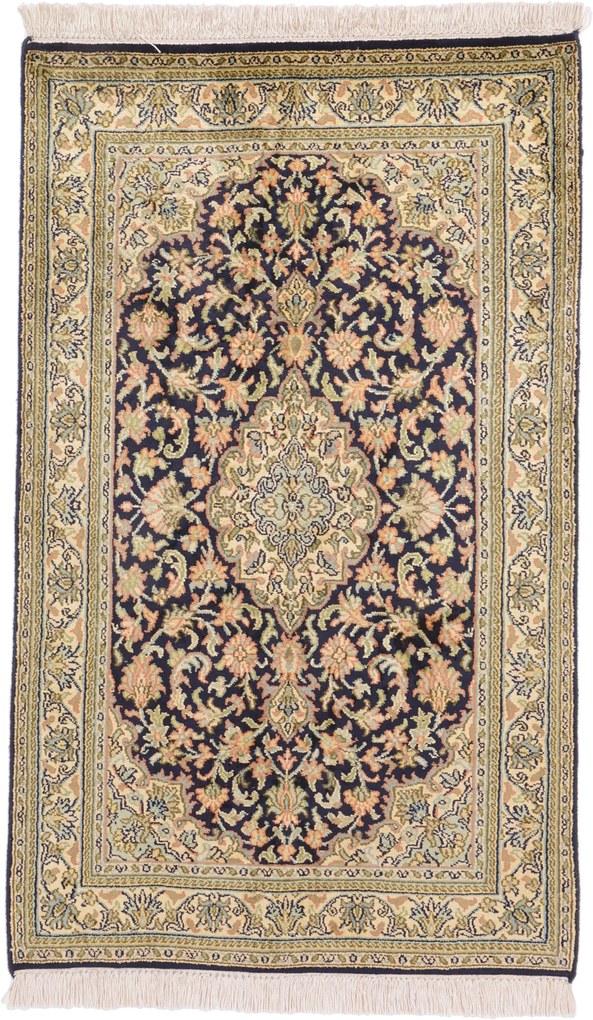 Cashmere Silk Tappeto 60x100 (Indian) Annodato A Mano