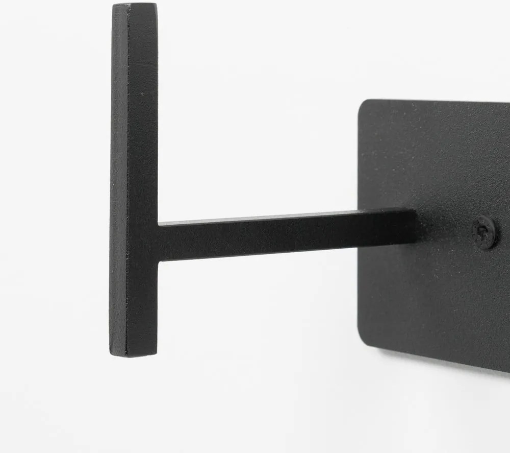 Attaccapanni da parete nero in metallo 44 cm Chapman – Spinder Design