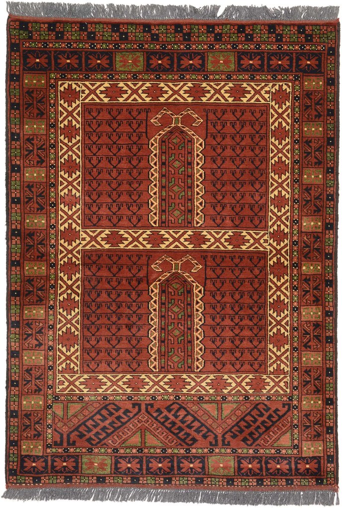 Turkmen Tappeto 150 x 100 (Afghanistan) Annodato A Mano