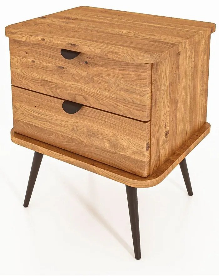 Comodino in legno di quercia in colore naturale Kula - The Beds