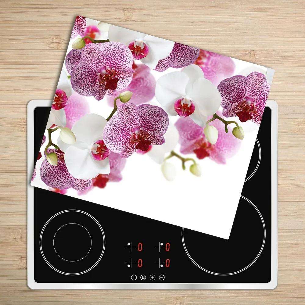 Tagliere in vetro Orchidea 60x52 cm