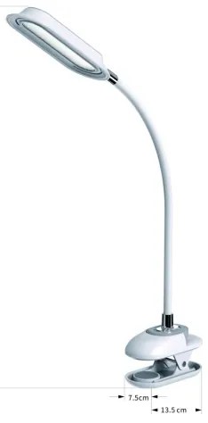 Immax 08997L - Lampada da tavolo LED+CCT dimmerabile con clip CLIP 7,5W/230V bianca