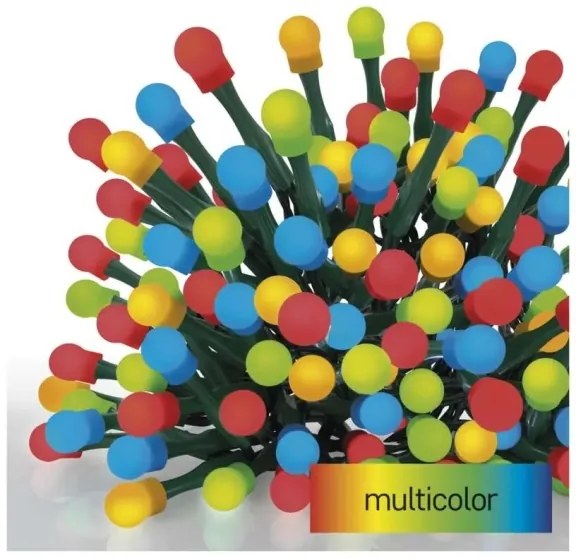 Catena luminosa LED per Natale 480 LED / 8 funzioni, 53 m, IP44, multicolore