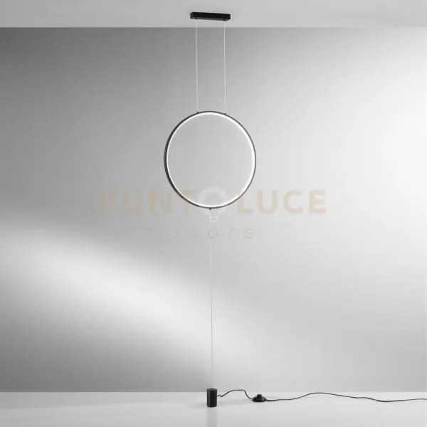 Piantana led portal nera 20w 2400lm cct 50x50x400cm led-portal-pt-ner