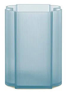 Kartell - Okra Vase Low Blue Kartell