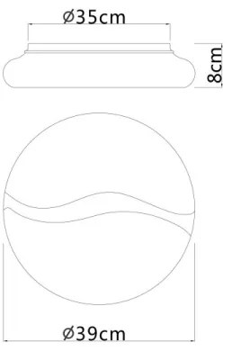 Globo 41790-20 - Lampada LED da soffitto LETICIA LED/24W/230V Ø 39 cm