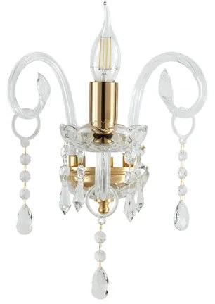 Lampada applique 20x25 cm in cristallo MARIATERESA liscio a 1 luce