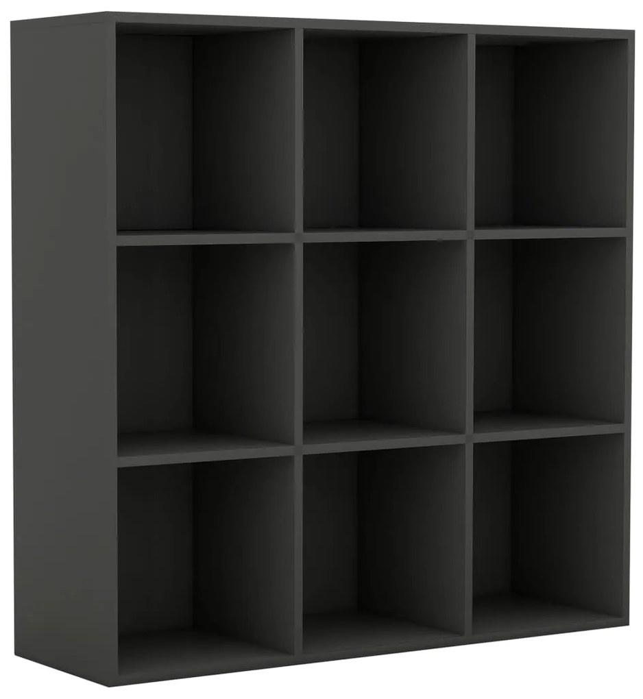 Libreria Grigia 98x29x97,5 cm in Legno Multistrato