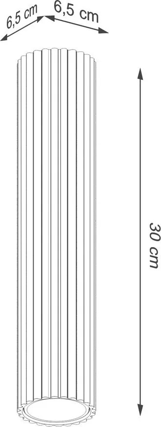 Faretto grigio tortora in metallo Gleam – Sollux