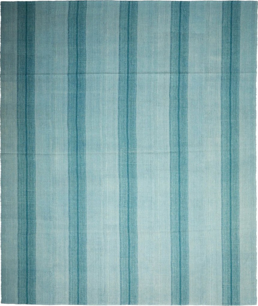 Kilim Tappeto 300 x 260 Blu (Iran) Tessuto A Mano