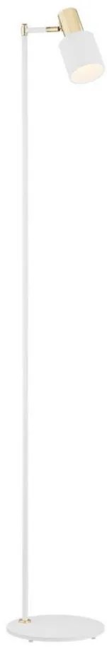 Argon 4258 - Lampada da terra DORIA 1xE27/15W/230V bianco/ottone