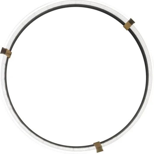 Lampadario a sospensione LED su cavo TRIANGLE LED/40W/230V 3000/4000/6000K Ø 60 cm nero