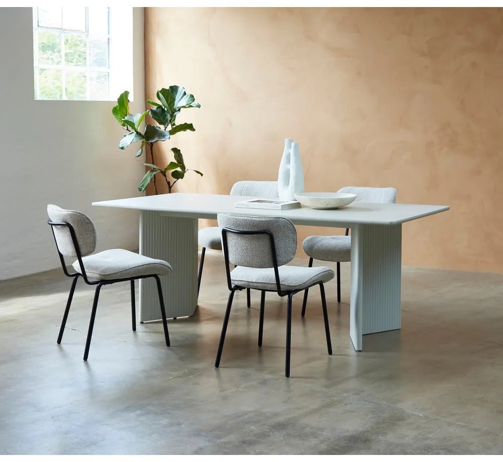 Tavolo da pranzo grigio chiaro 90x200 cm Palma - Unique Furniture