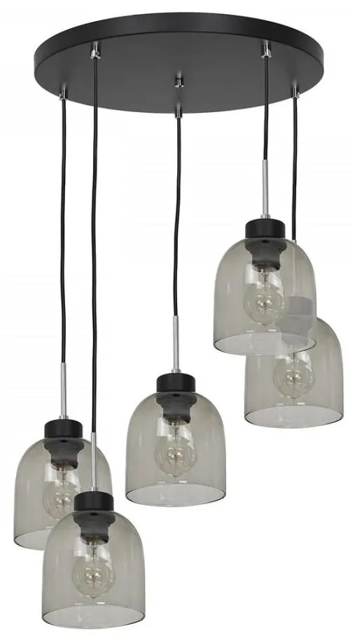 Lampadario su filo BOGOTA 5xE27/60W/230V