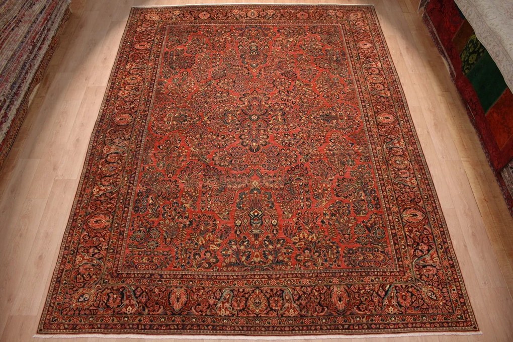 Sarouk Tappeto 310x400 (Iran) Annodato A Mano