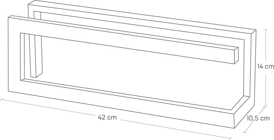 Supporto per pantofolaio in metallo bianco Line - YAMAZAKI