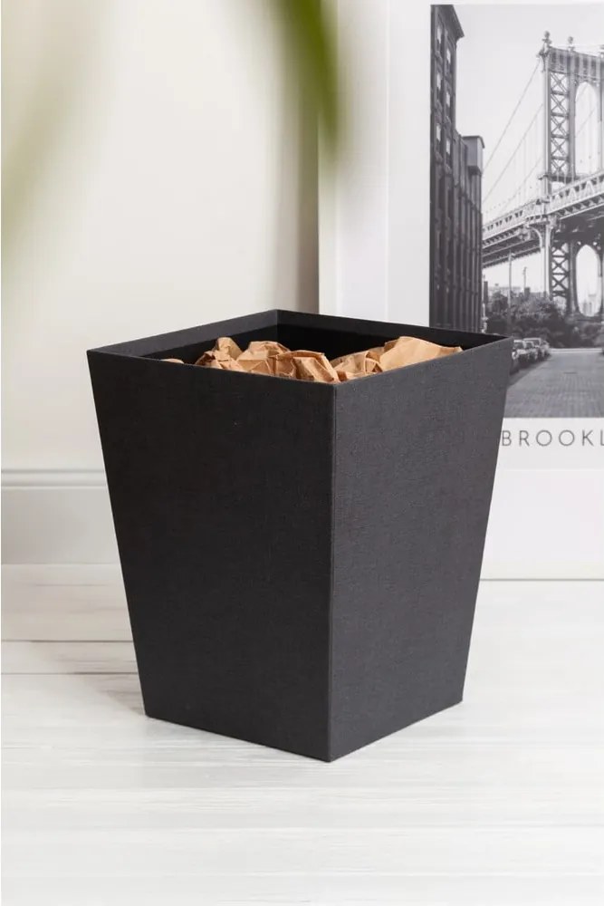 Cestino per la spazzatura nero Sofia Canvas Paper Laminate – Bigso