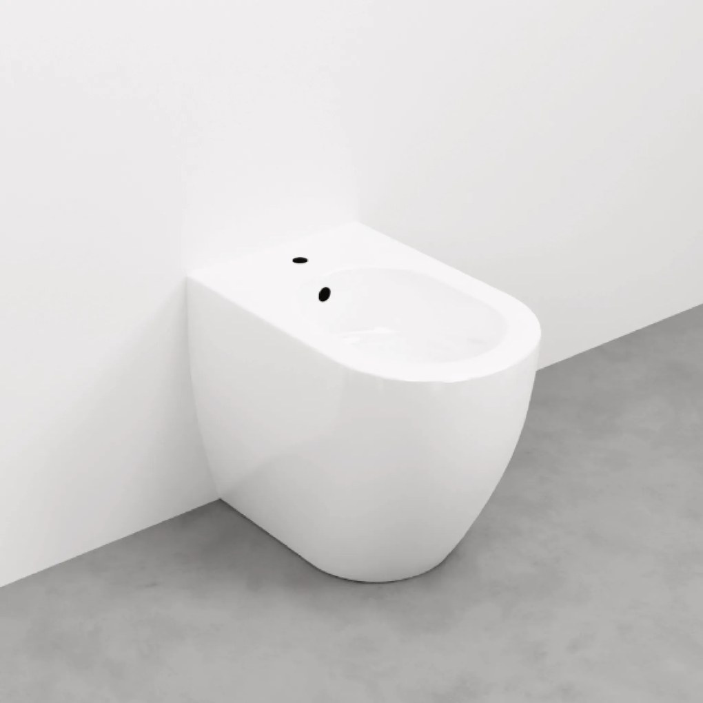 Bidet a Terra Ceramica Cielo "Smile 53" Bianco Lucido