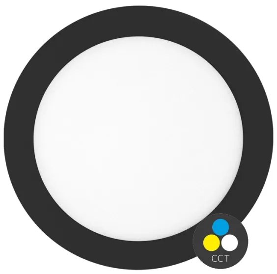 Ecolite LED-WSL-CCT/25W/CR- Lampada LED da incasso LADA LED/25W/230V IP44 nero