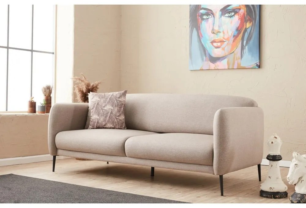 Divano beige 210 cm Venus - Artie