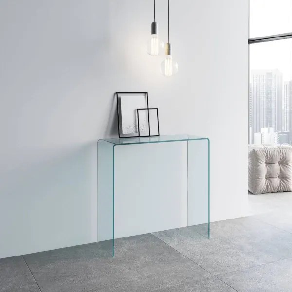 Consolle in vetro curvato SMALLE 80 spessore 12 mm