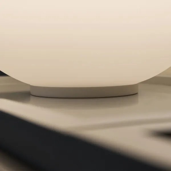 Ideal Lux - Lampada da tavolo MAPA 1xE27/42W/230V Ø 30 cm bianca