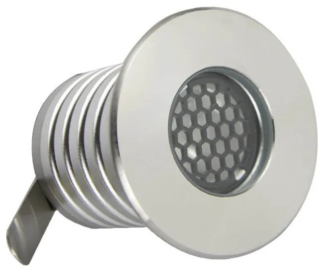 Segnapasso LED 3W IP67 Anti-Abbagliamento Professional Colore Bianco Caldo 2.700K