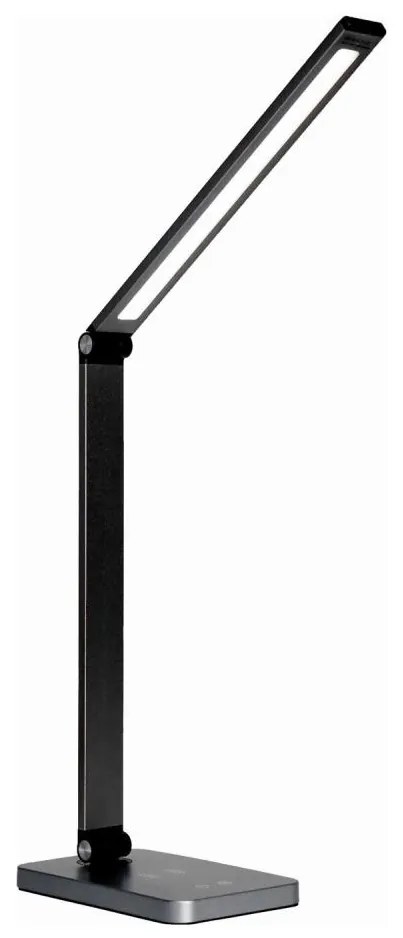 LED Lampada da tavolo con caricatore wireless LED/10W/230V nero