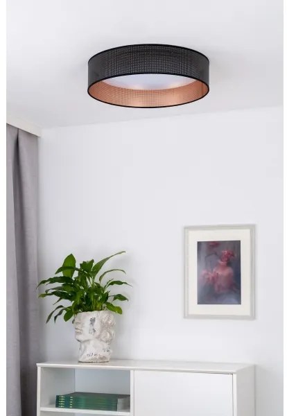 Duolla - Plafoniera LED ROLLER LED/24W/230V diametro 45 cm nero/rame