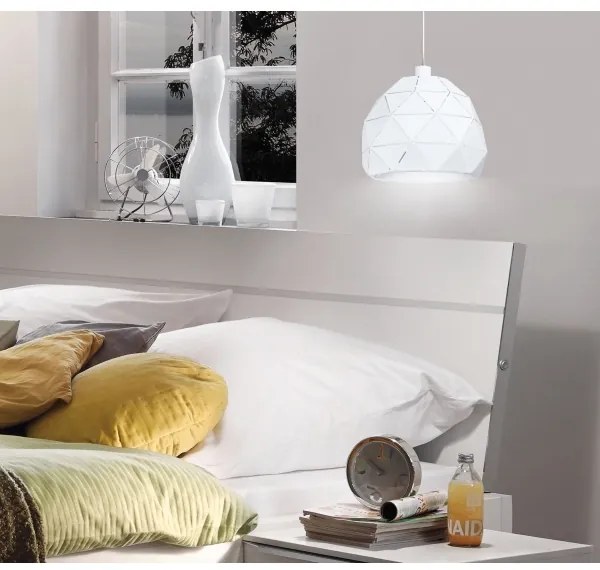 Eglo 97854 - Lampadario a sospensione con filo ROCCAFORTE 1xE27/60W/230V