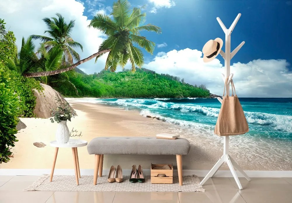 Carta da parati – Splendida spiaggia sull'isola di Seychelles