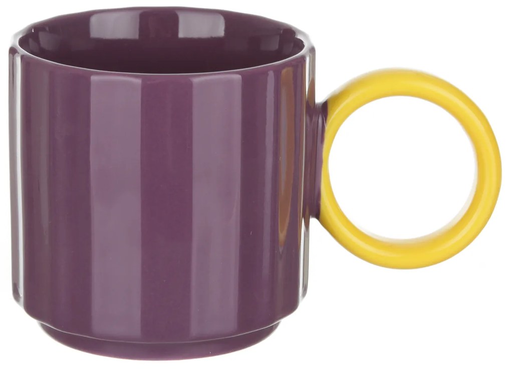Tazza viola in porcellana 360 ml Handly