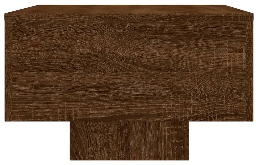 Tavolino salotto rovere marrone 100x49,5x31cm legno multistrato