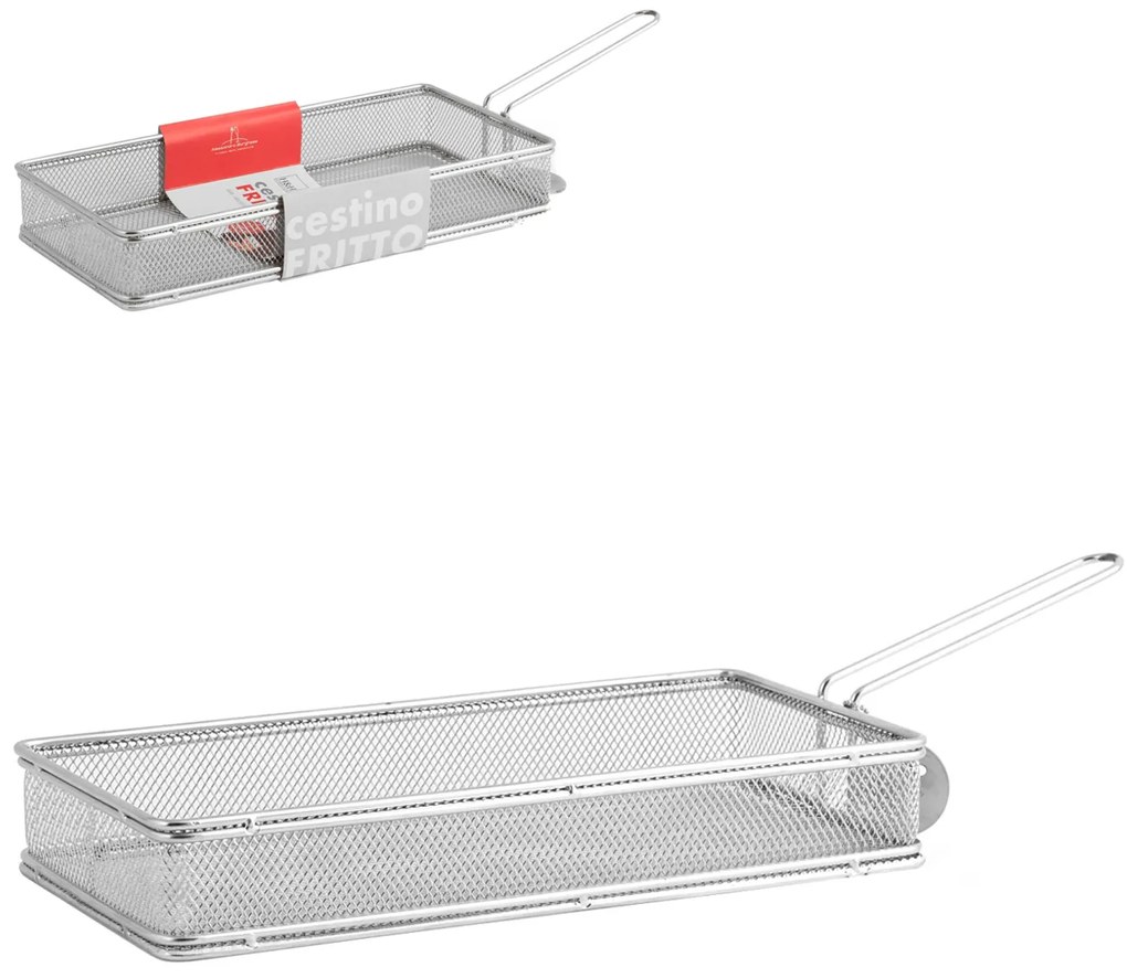 Cestino per fritto acciaio inox 27x13 cm Alessandro Borghese