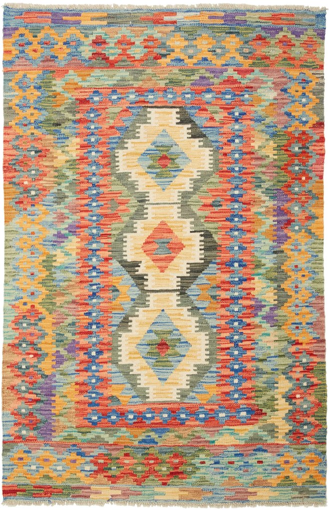 Kilim Tappeto 100 x 150 (Pakistan) Tessuto A Mano