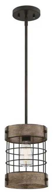 Westinghouse 61180 - Lampadario a sospensione con filo LANGSTON 1xE27/60W/230V pino