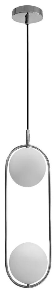 Lampadario a sospensione con filo CORDEL 2xG9/28W/230V cromo lucido