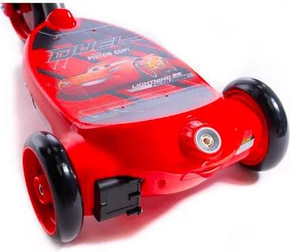 Monopattino Elettrico a Batteria 3 Ruote per Bambini Sparabolle con Licenza Disney Cars...