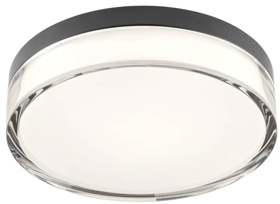 Redo 01-3735 - Plafoniera LED FRISBI LED/12W/230V 3000/4000K IP44 nero