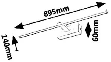 Rabalux 1464 - Illuminazione a LED per specchi da bagno ALBINA LED/18W/230V IP23