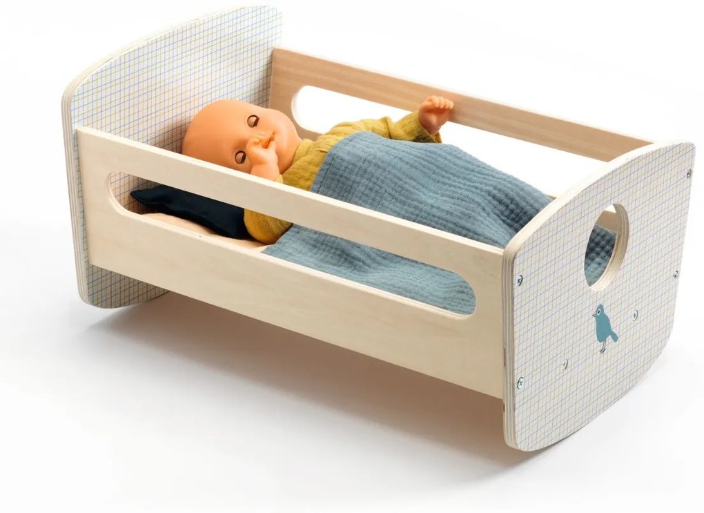 Baby Pomea - culla in legno per bambole