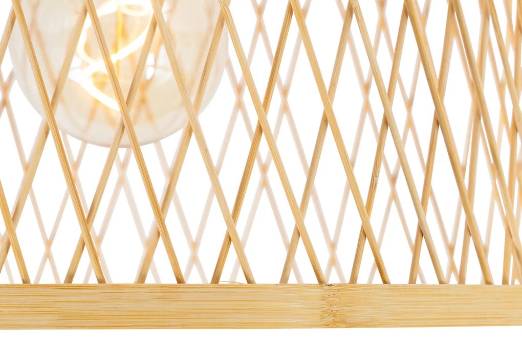Plafoniera da esterno rustica in rattan 40 cm IP44 - Calamus