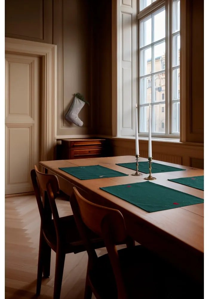 Tovaglietta in misto cotone a tema natalizio 30x43 cm Christmas Fable – JUNA